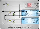 CMU100-1.6.1-0 Multimode Fiber Optic to RS232 converter schematic
