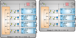 CMU100-2_1_6_6_6-12 RS232 to 2-3x Multimode Fiber Optic converter star coupler schematic